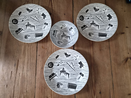 Vintage homemaker plates x - vintage,